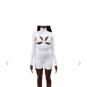 From Grayscale Cut-Out white bodysuit